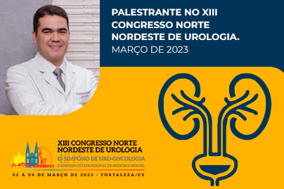 Palestrante no XIII Congresso Norte Nordeste de Urologia, Março de 2023